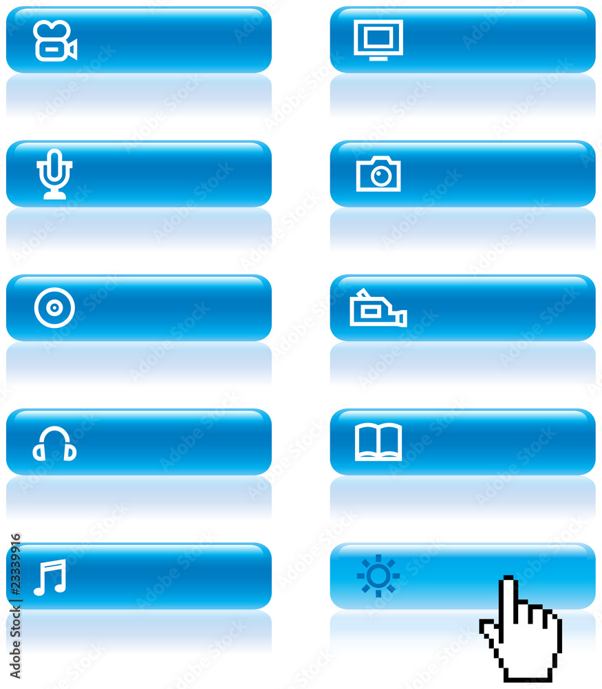 Media - Vector Icons Set Media - Vector Icons Set