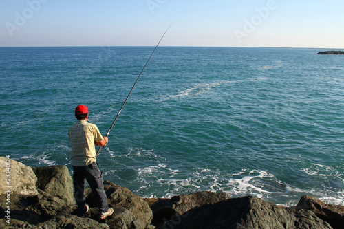 pêcheur en action