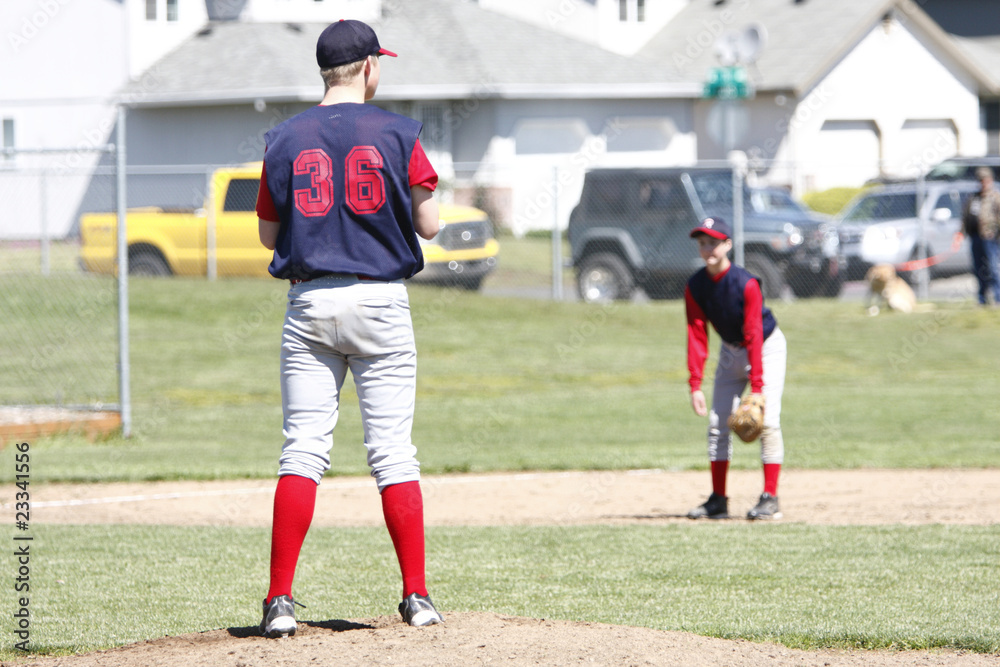 Obraz premium Pitcher on the mound