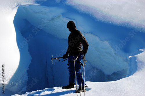 Canvas Print glacial abyss