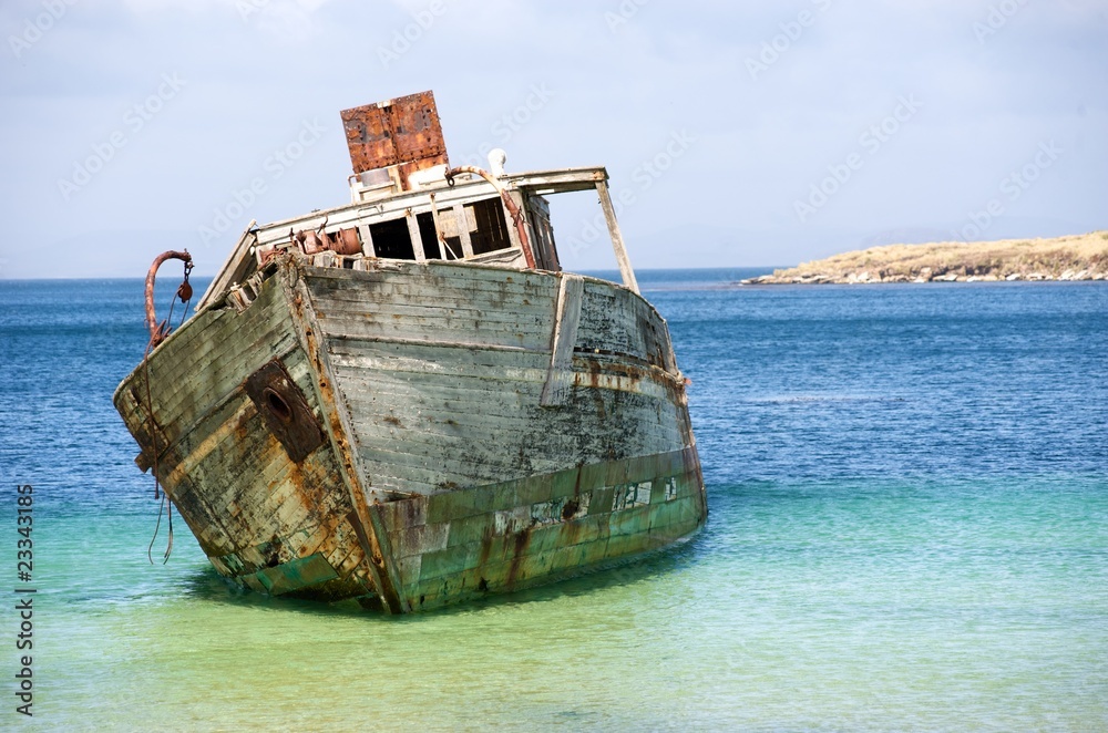 A derelict boat