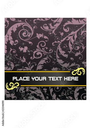 floral pattern background with space for text
