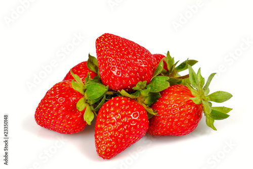 Wallpaper Mural Strawberries isolated Torontodigital.ca