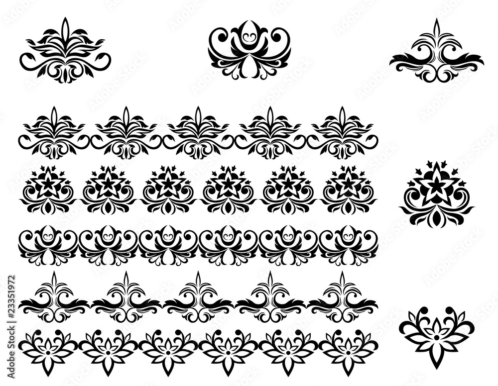 Flower patterns and borders Flower patterns and borders