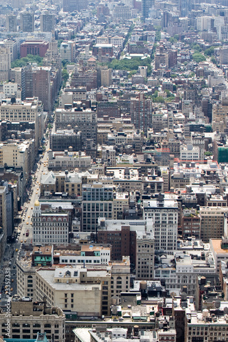 Straßen Stadtszene mit Häusern von New York