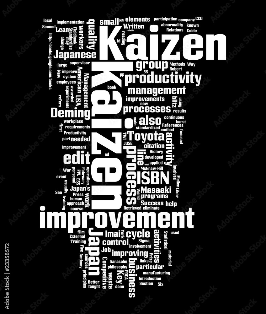 Fototapeta premium Kaizen concepts - change for the better