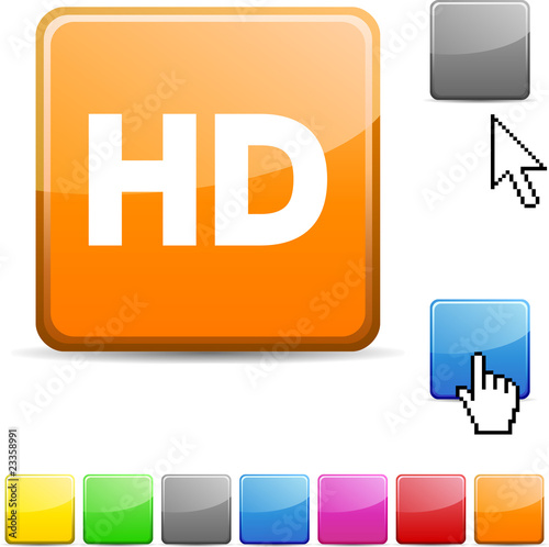 HD glossy button.