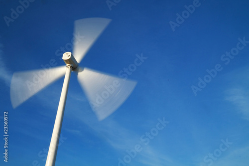 windy day wiht Motion wind turbines.