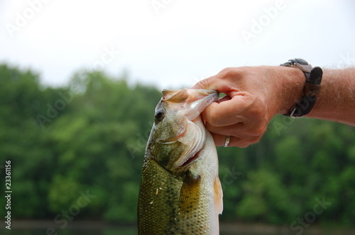 fisherman with bass