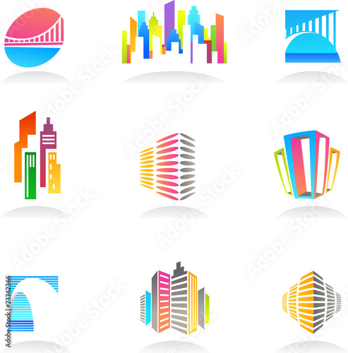 Real estate and construction icons / logos - 2