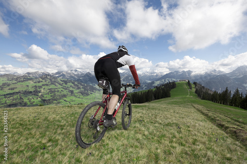 Mountainbike with view