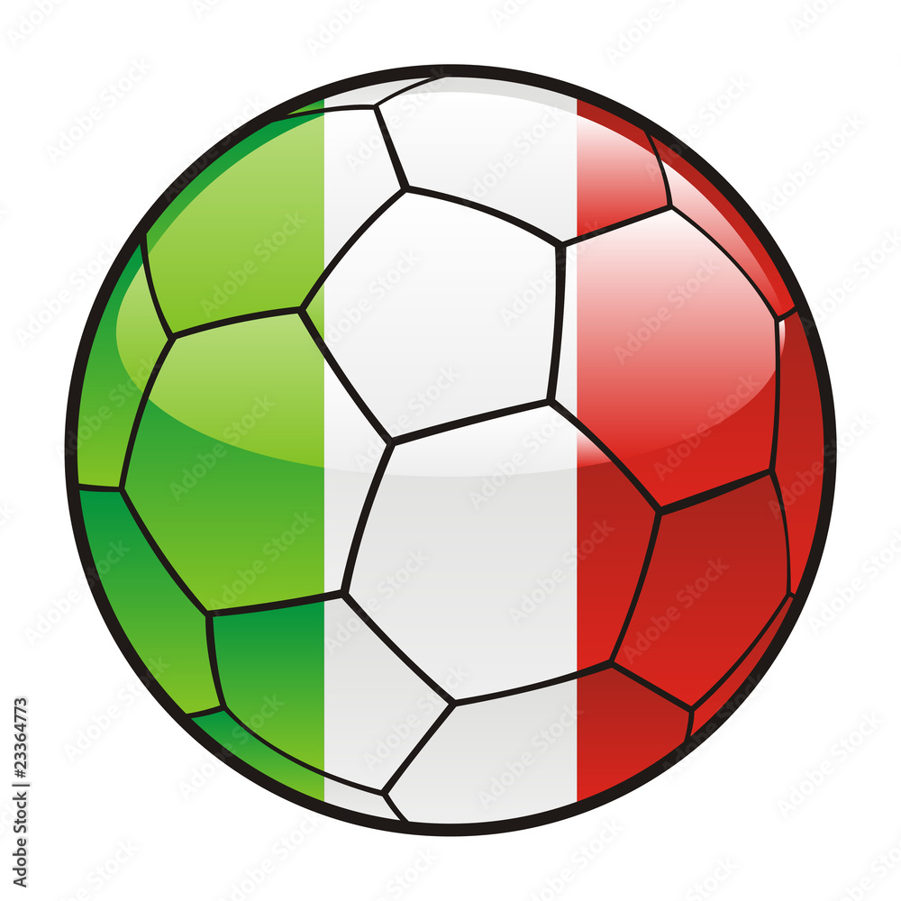 flag of Italy on soccer ball - world cup 2010 flag of Italy on soccer ball - world cup 2010
