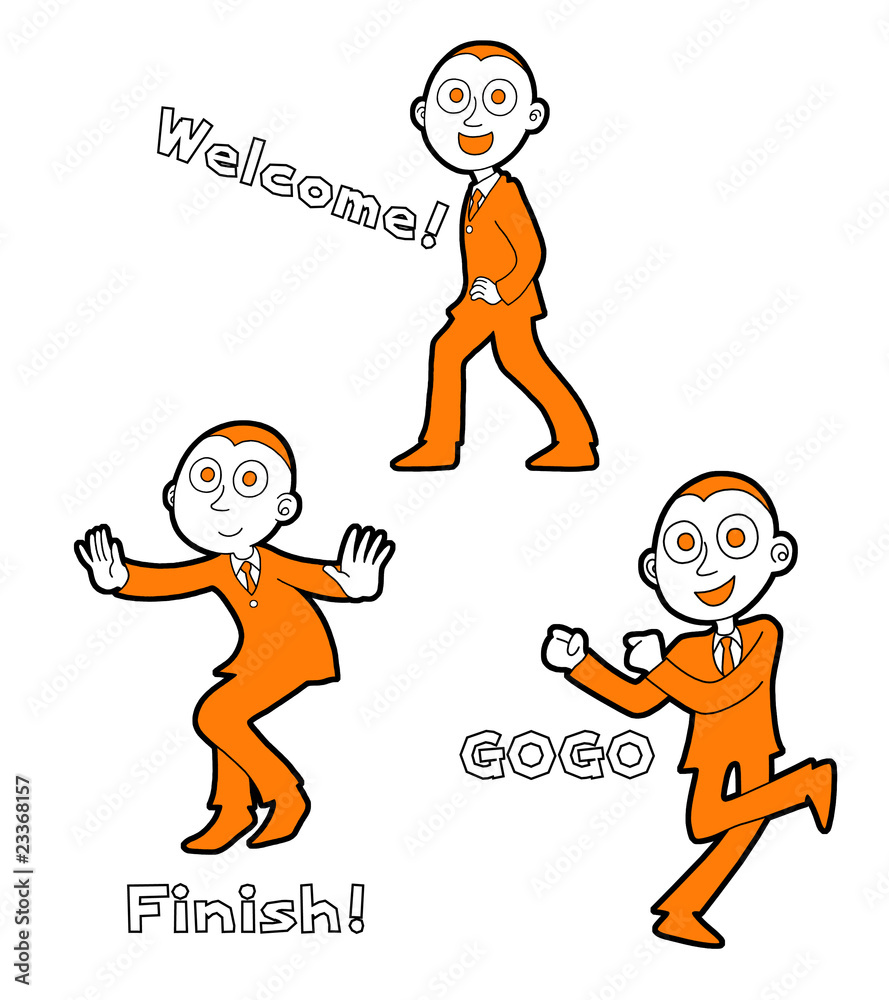 人間 男 ポーズ集08 Stock イラスト Adobe Stock