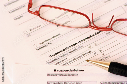 Naklejka Bauspardarlehen