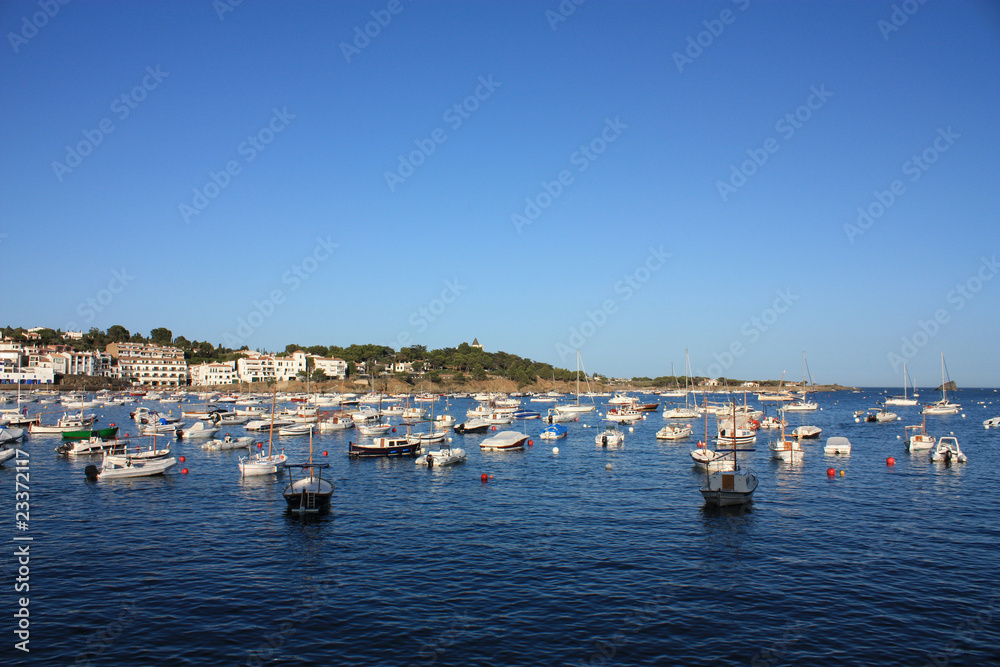 Boats in the bay of Cadaques