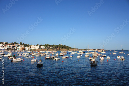 Boats in the bay of Cadaques