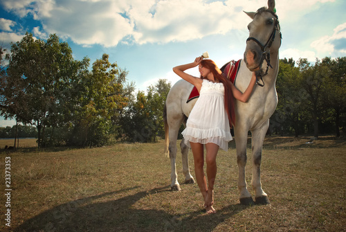 woman with horse