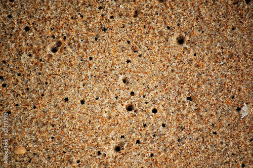 Texture of wet sand