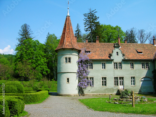 Shenborn castle, Carpathians, Ukraine photo