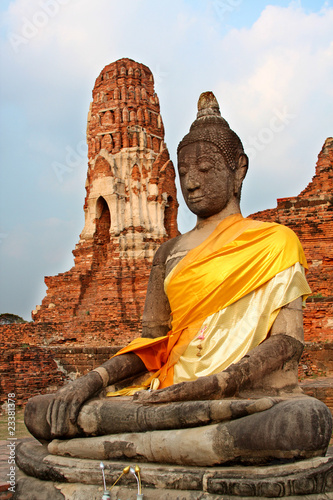 Wat Mahathat in Ayutthaya Thailand