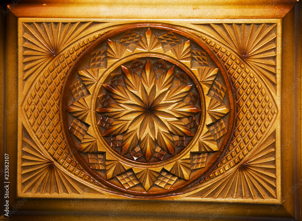 Obraz premium Abstract woodcarving