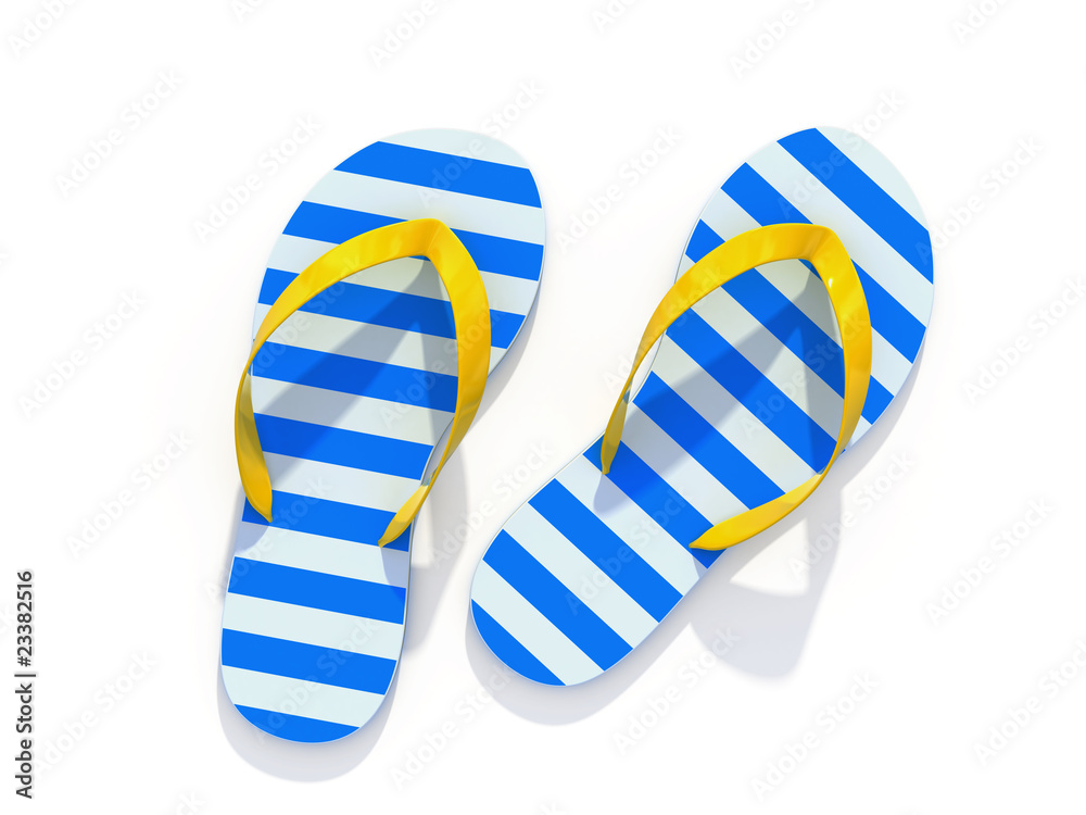 Flip flops isolated