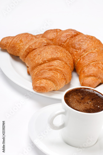 coffee and croissant