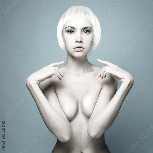 Nude elegant woman