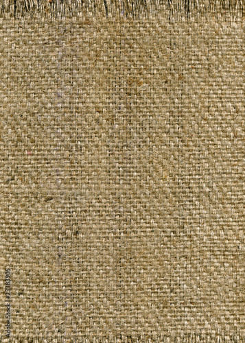 Detail of sack canvas texture