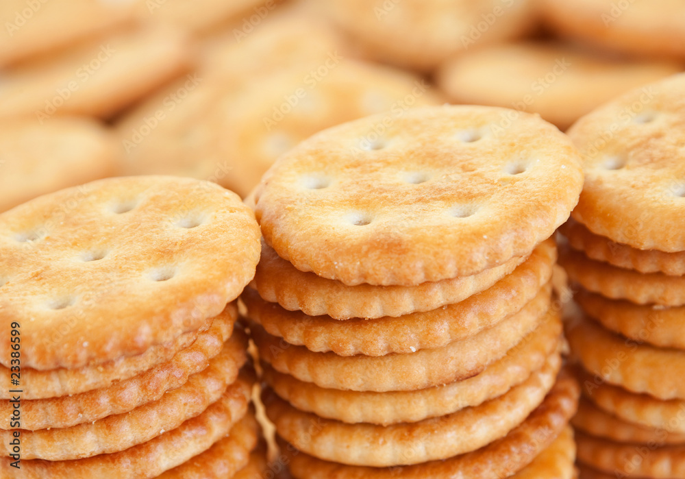 Round salted cookie Round salted cookie