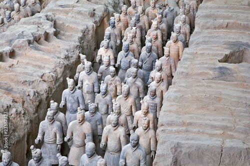 chine; xi'an : armée enterrée