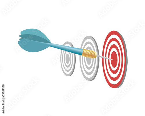 Dart and target