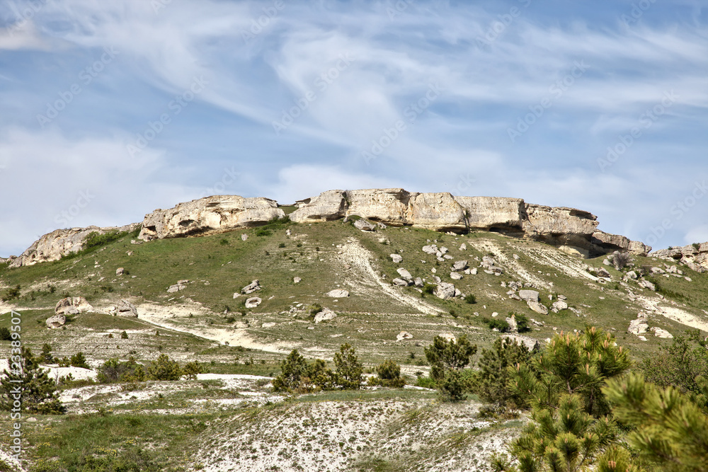 Crimea, a mountain is the White cliff