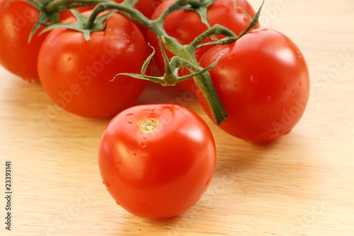 Ripe Tomatoes on the Vine
