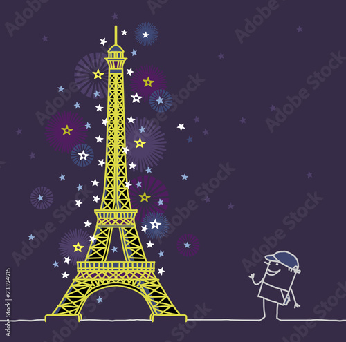 Eiffel Tower by night