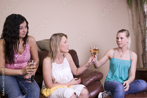 Teenage Drinking Caught by Mother