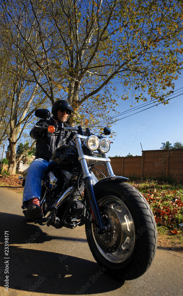 Fototapeta premium Motocyklista ma wolność