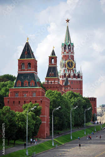 Les clochers du Kremlin de Moscou