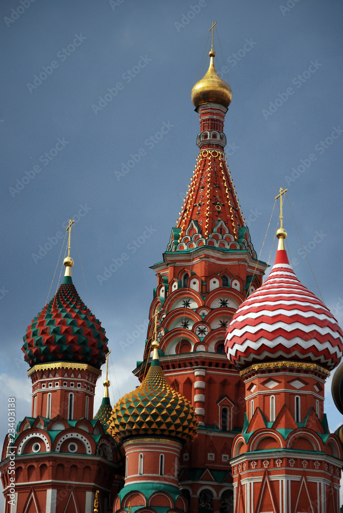 Clochers de Saint-Basile à Moscou