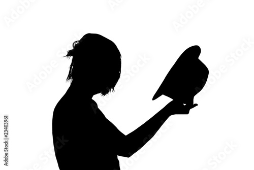 taking hat off vector