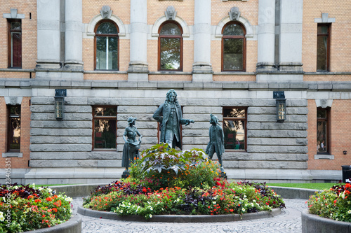 Statues in front of National Theater photo