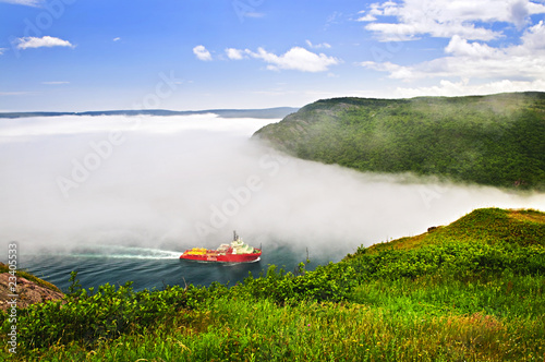 Ship entering the Narrows of St John's photo