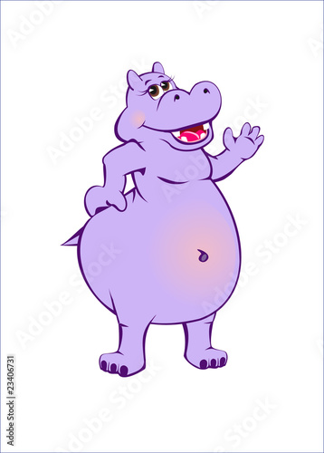 Happy hippo