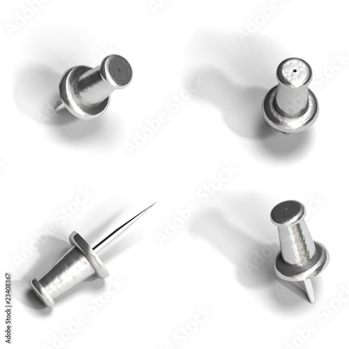metal pushpin or thumbtack - push pin or thumb tack