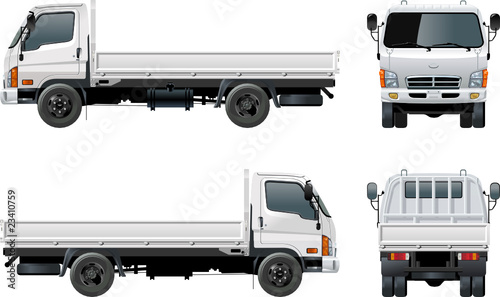 Vector delivery / cargo truck