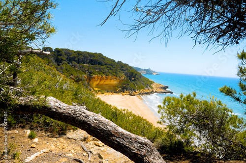 Cala Fonda beach  Tarragona  Spain