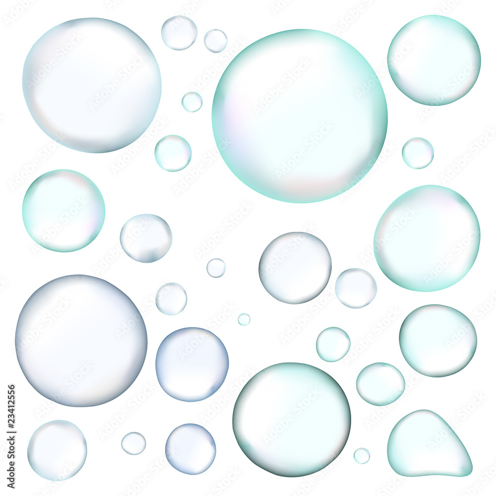 vector realistic bubbles