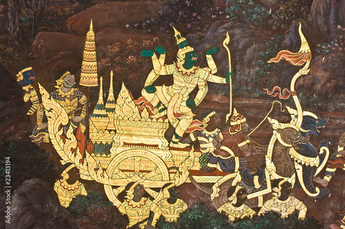 The mural of Ramayana