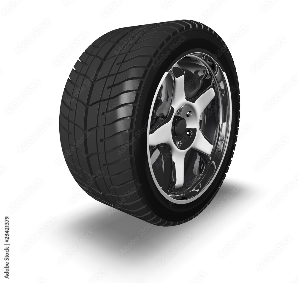 Obraz premium Autoreifen_isoliert