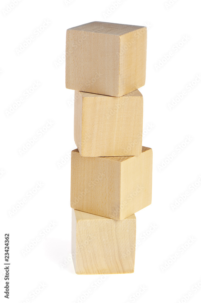 Obraz premium construction from wooden cubes